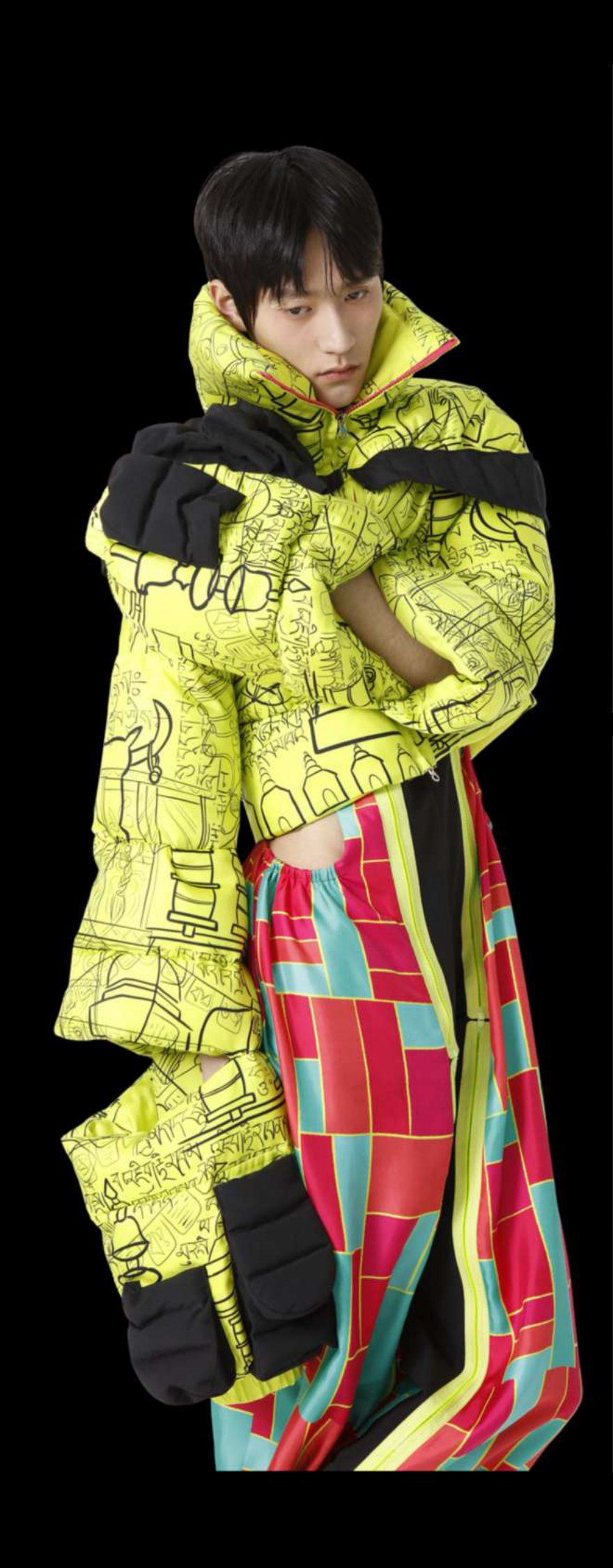 Look 04 in the studio shoot